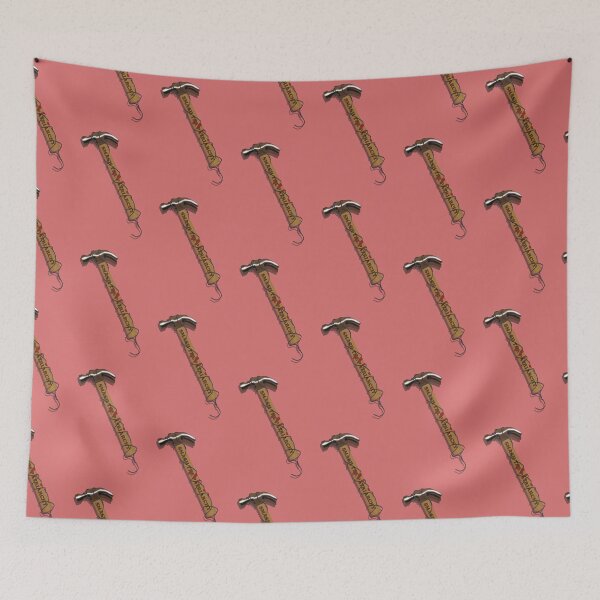 Item preview, Smash the patriarchy hammer strengthened with a coat hanger. Pink designed and sold by MyThingNow.