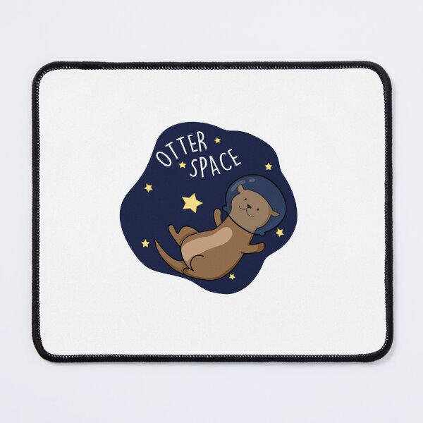 Item preview, Cute Otter Space Pun designed and sold by StickersAndStuff.