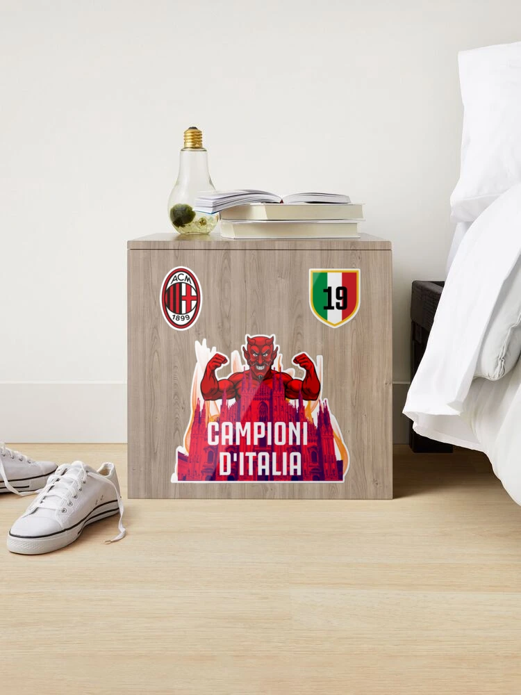 Ac milan campione d'italia scudetto Sticker for Sale by DanielRamirez66