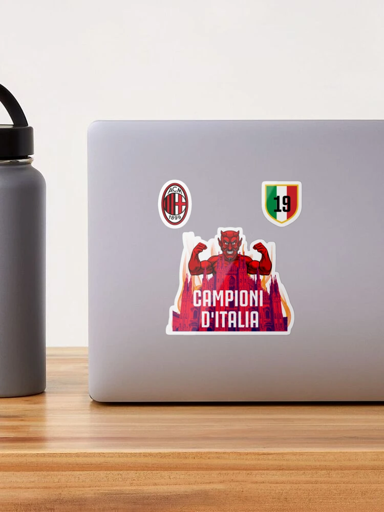 Ac milan campione d'italia scudetto Sticker for Sale by DanielRamirez66