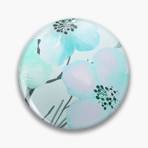 Item preview, Turquoise Floral Art  designed and sold by Tshirtstory.