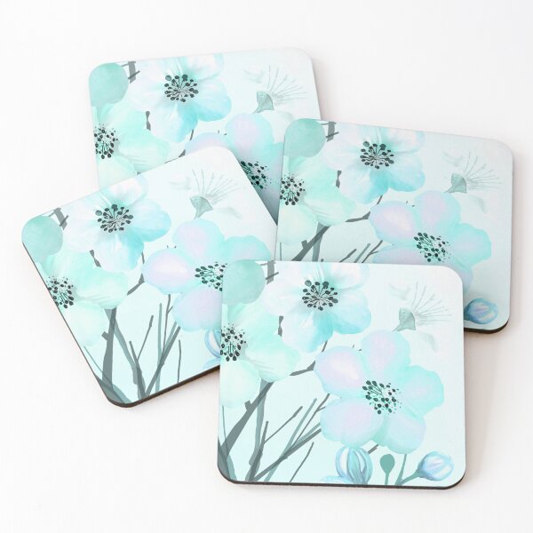 Item preview, Turquoise Floral Art  designed and sold by Tshirtstory.