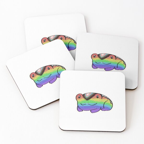 Aperçu de l'œuvre Grenouille Confetti Pride créée et vendue par brokumasu.