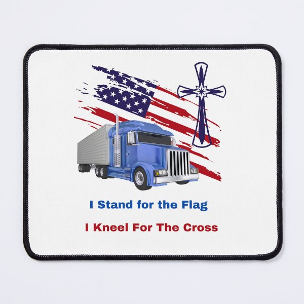 Item preview, Patriot trucker stand for the flag, kneel for the cross designed and sold by TruLuv.