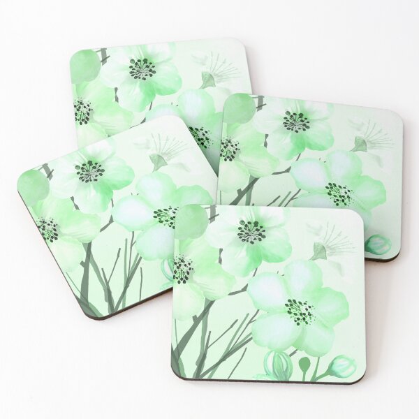Item preview, Light Green Floral Art  designed and sold by Tshirtstory.