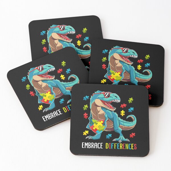 Artikelvorschau, Dinosaurier-Puzzleteil Autismus-Bewusstsein für Jungen und Kinder entworfen und verkauft von HaaChris-Artis.