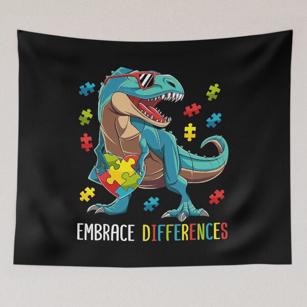 Item preview, Dinosaur Puzzle Piece Autism Awareness For Boys Kids designed and sold by HaaChris-Artis.
