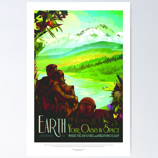 Aperçu de l'œuvre Affiches du tourisme spatial de la NASA: Terre créée et vendue par nadegata.