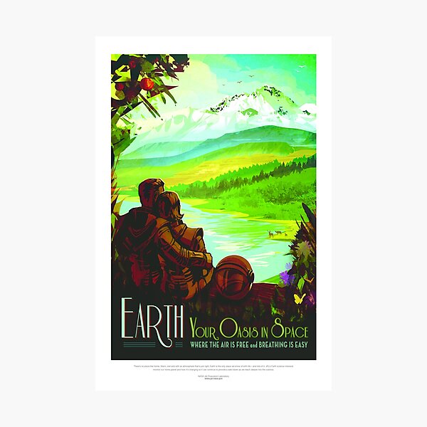 Item preview, NASA Space Tourism Posters: Earth designed and sold by nadegata.