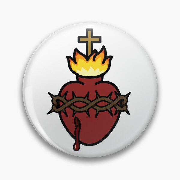 Item preview, Sacred Heart of Jesus Illustration designed and sold by ErinTerryIllus.