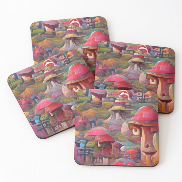 Item preview, Mushroom village designed and sold by Laree  Jones.