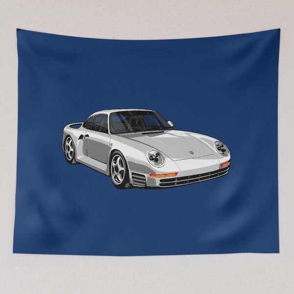 Item preview, Illustrated German ICON - 959 - Graphic Artwork (grey / silver) designed and sold by SketchNinja.