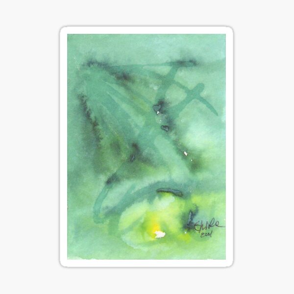 Vittoria. Watercolor Name. Sticker