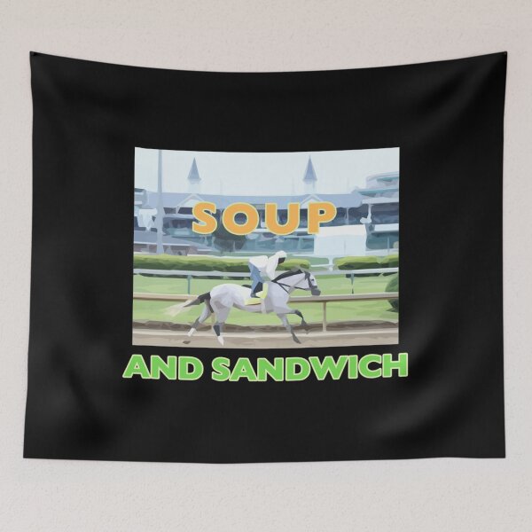 Item preview, Soup And Sandwich -  Horseracing   designed and sold by Oscucas.