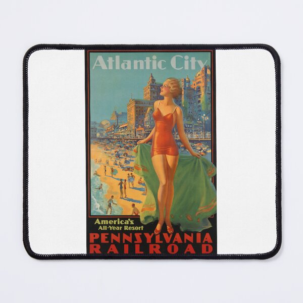Item preview, Atlantic City— America’s All-Year Resort. Painting by Edward Mason Eggleston. 1936, Poster for Pennsylvania Railroad.  designed and sold by JayneDArcyNZ.