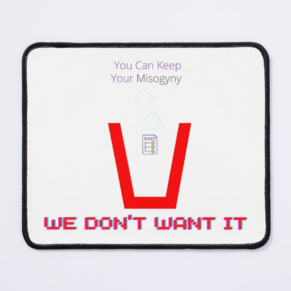 Item preview, No misogyny  designed and sold by Puns-N-Such.