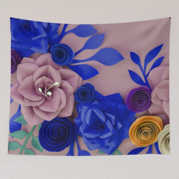 Item preview, Navy Blue Flowers Art  designed and sold by Tshirtstory.