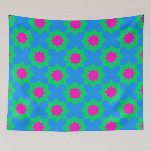 Item preview, Polysexual Pride Star Pattern designed and sold by PatternSalad.