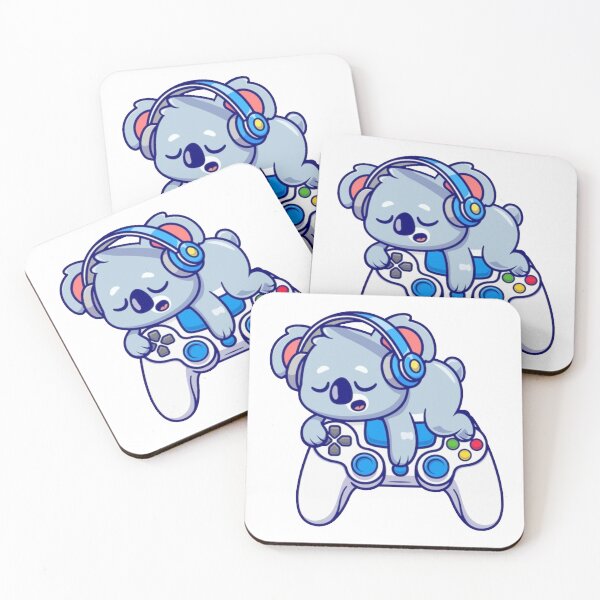 Item preview, cute kola sleeping in game controller designed and sold by MethukaT.