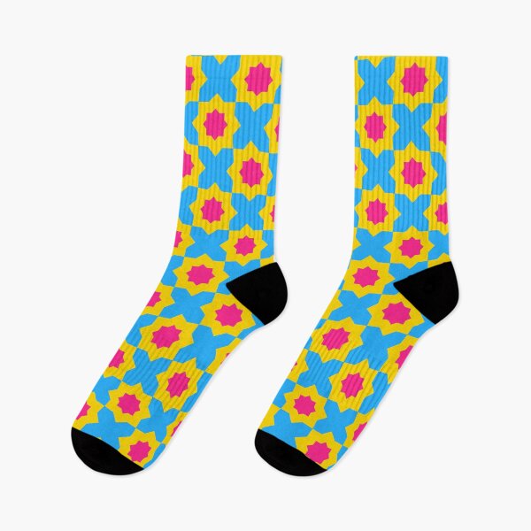 Item preview, Pansexual Pride Star Pattern designed and sold by PatternSalad.