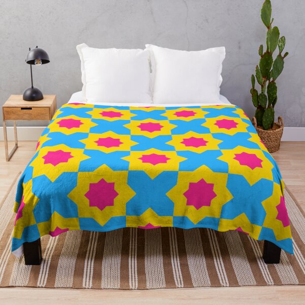 Item preview, Pansexual Pride Star Pattern designed and sold by PatternSalad.