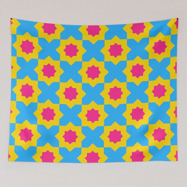 Item preview, Pansexual Pride Star Pattern designed and sold by PatternSalad.