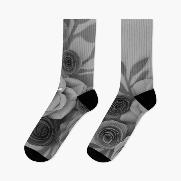 Item preview, Black Grey Flowers Art  designed and sold by Tshirtstory.