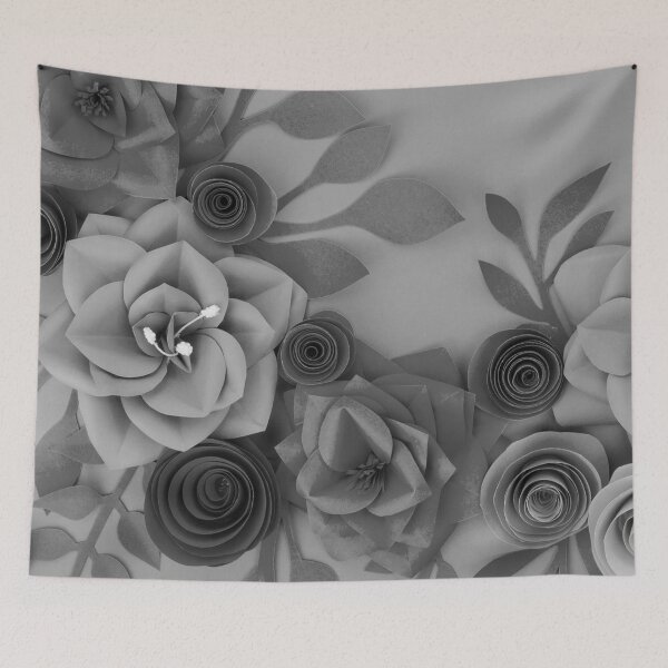 Item preview, Black Grey Flowers Art  designed and sold by Tshirtstory.