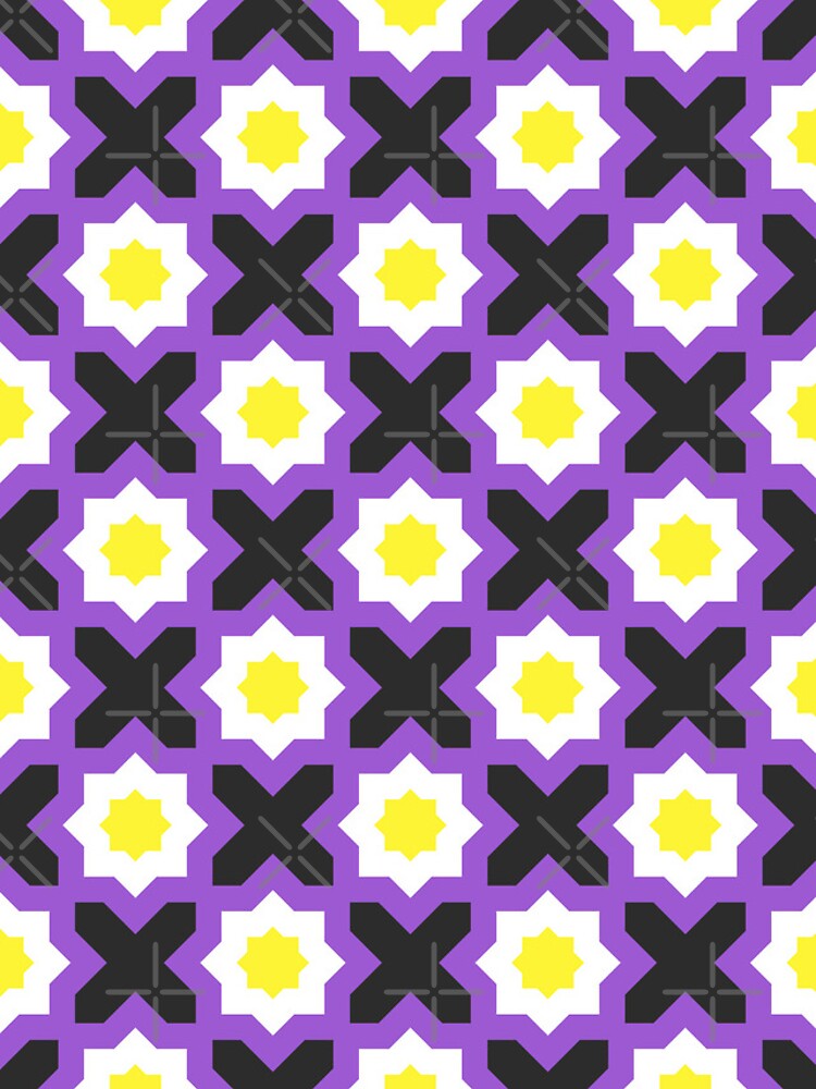 Thumbnail 4 of 4, iPhone Case, Nonbinary Pride Star Pattern designed and sold by PatternSalad.