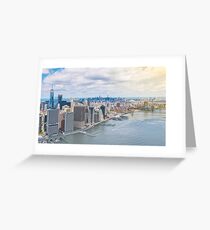 NYC Manhattan Aerial View Greeting Card