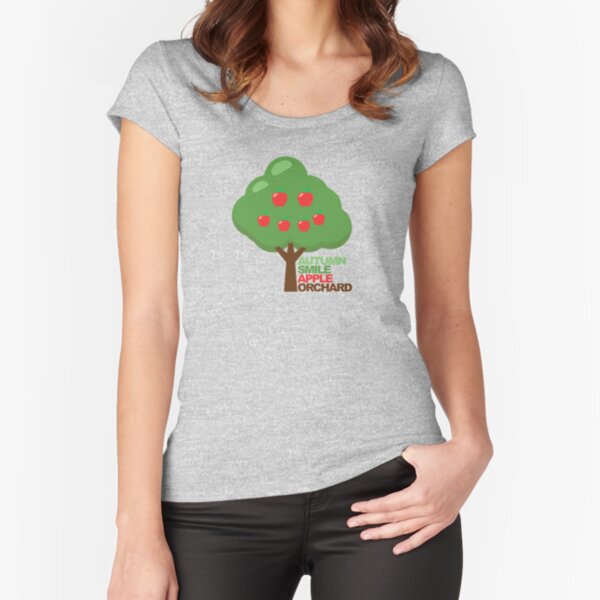Dear Evan Hansen Autumn Smile Apple Orchard Fitted Scoop T-Shirt