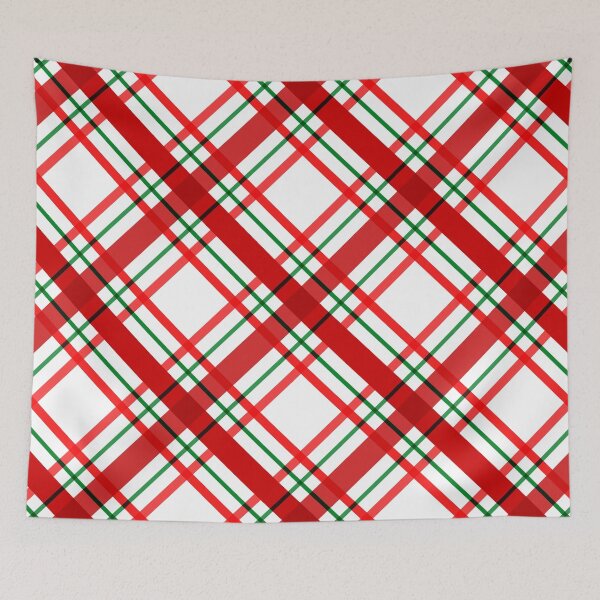 Item preview, Red White Christmas Style Pattern designed and sold by A&K Art Zone.