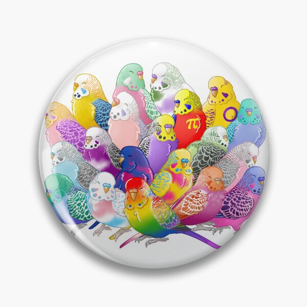 Item preview, Extended Pride Budgie Group designed and sold by AdoraBirdArt.
