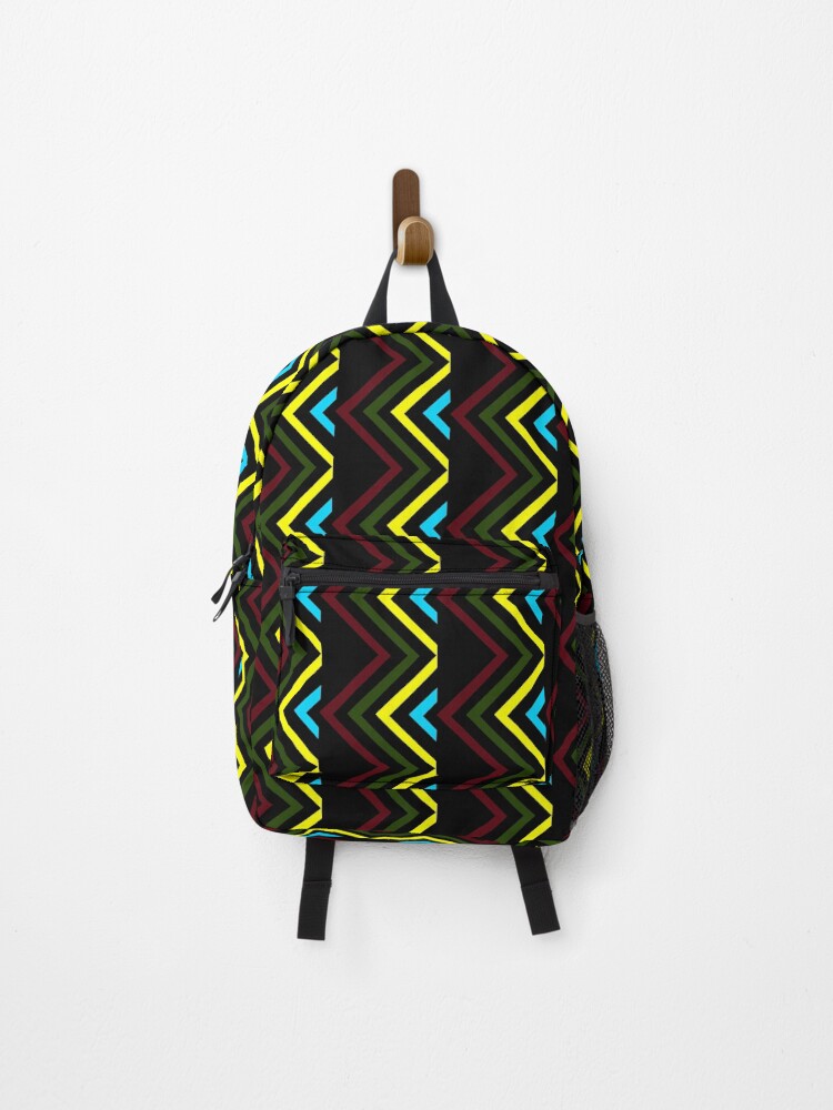 Thumbnail 1 of 3, Backpack, Colorful Geometric Triangles Pattern designed and sold by nishaprabhu.