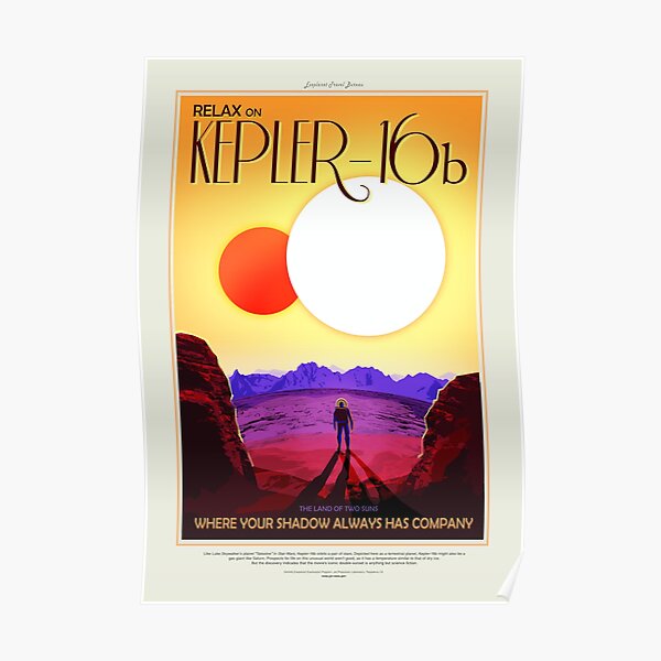 NASA Space Tourism Posters: Kepler 16b Poster