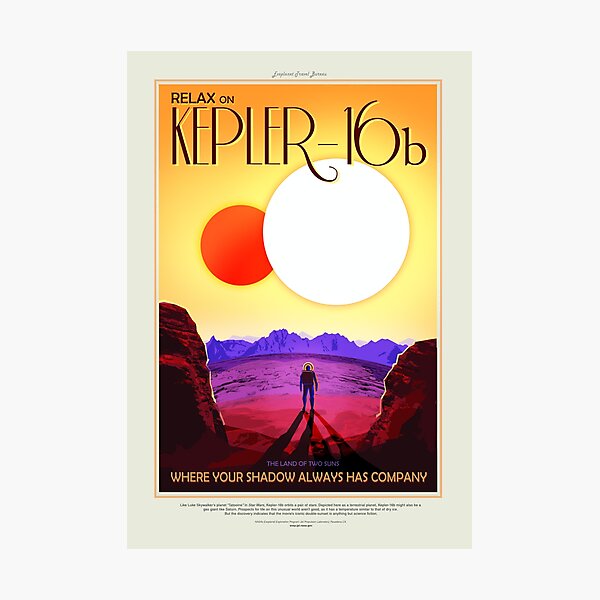 Item preview, NASA Space Tourism Posters: Kepler 16b designed and sold by nadegata.