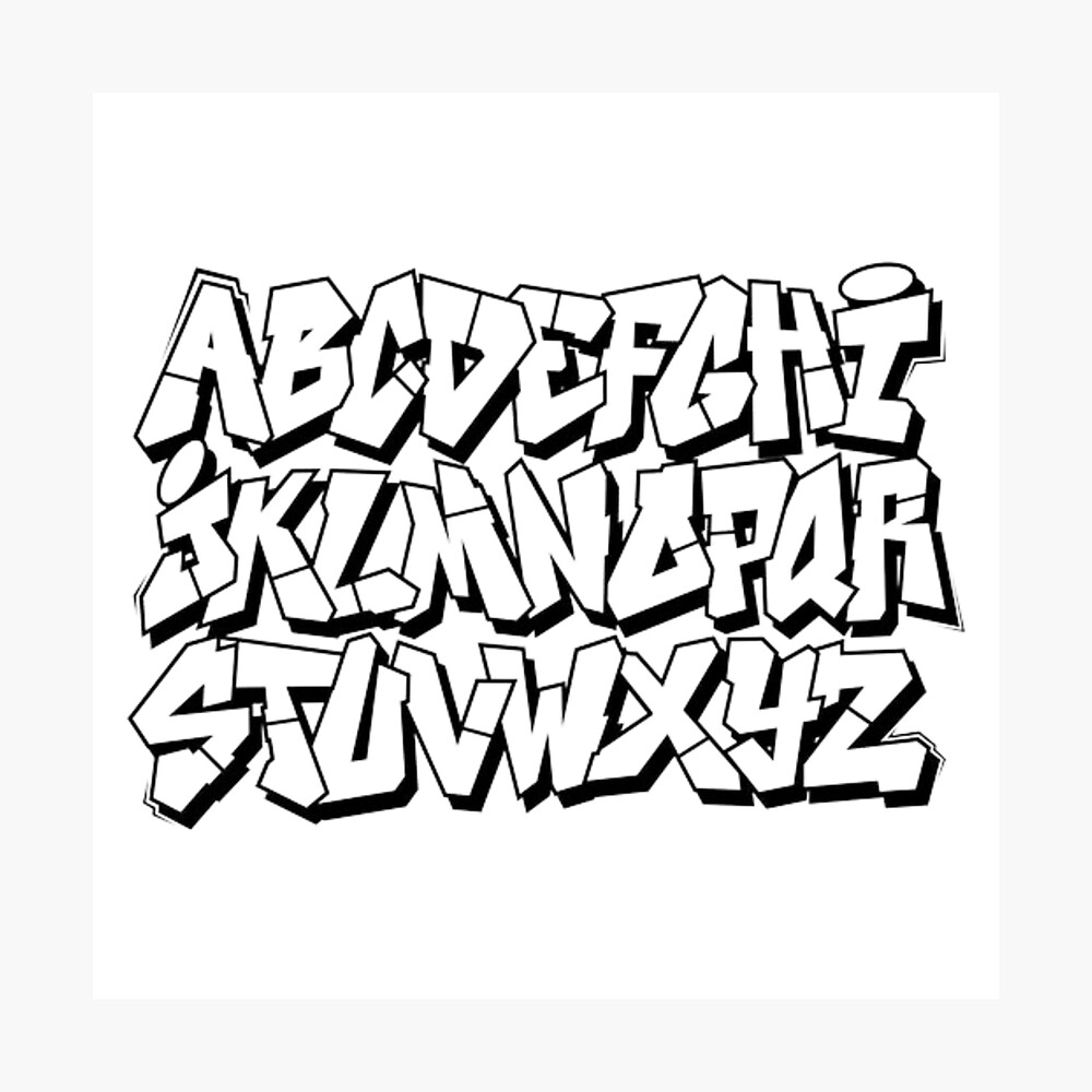 graffiti letters Poster