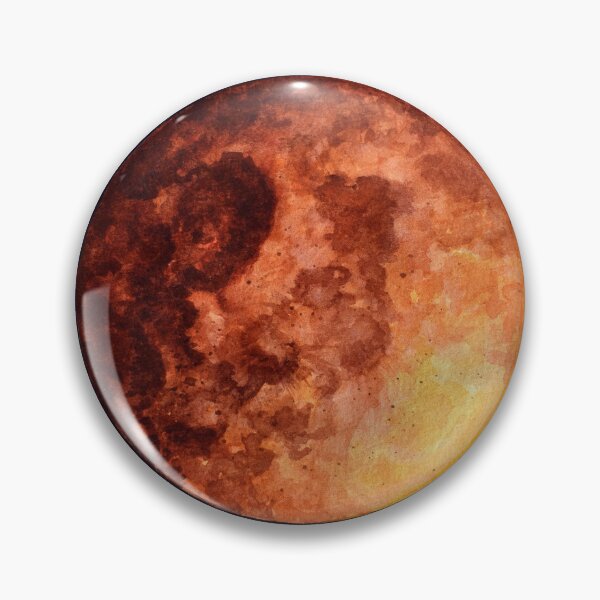 Item preview, Super Blue BLOOD MOON lunar eclipse Watercolor designed and sold by thewisecarrot.