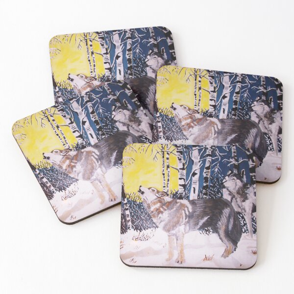 Item preview, HOWLING WOLF PACK  designed and sold by JoAnnHayden.