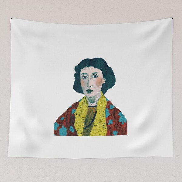 Item preview, Virginia Woolf Feminist Illustration, Booknerd Design, Book Lover Fanart, Mrs Dalloway Aesthetics, Feminism Author designed and sold by nkdttr.