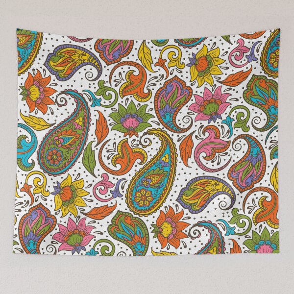 Item preview, Paisley Color Floral Pattern M ByTe designed and sold by Bubu World.