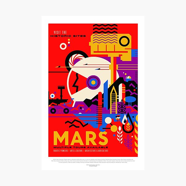 Item preview, NASA Space Tourism Posters: Mars designed and sold by nadegata.