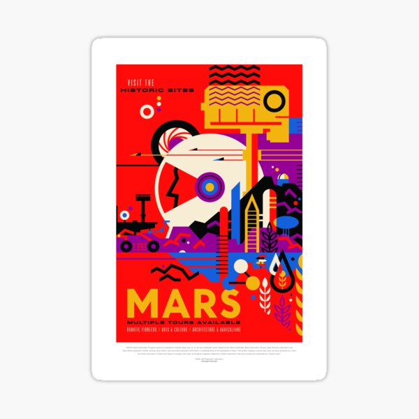 Item preview, NASA Space Tourism Posters: Mars designed and sold by nadegata.