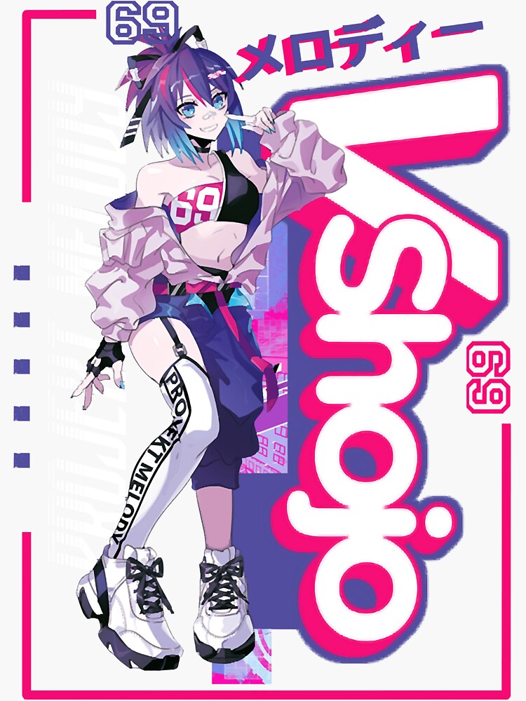 VSHOJO PROJEKT MELODY ARTWORK Sticker For Sale By BROWN Redbubble