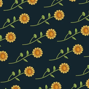 Artwork thumbnail, Calendula Pattern by Che-Patterns