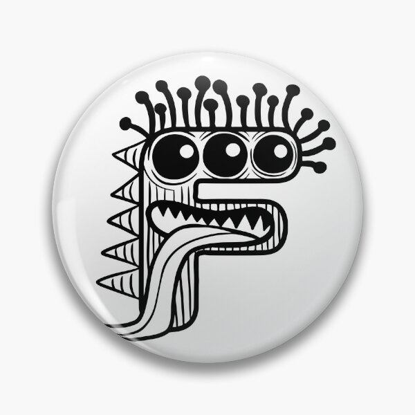 Item preview, Alfabeto de monstruo F designed and sold by MINTWOW.