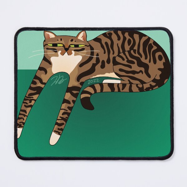 Item preview, Long Brown Tabby Cat designed and sold by Zia Frazier.