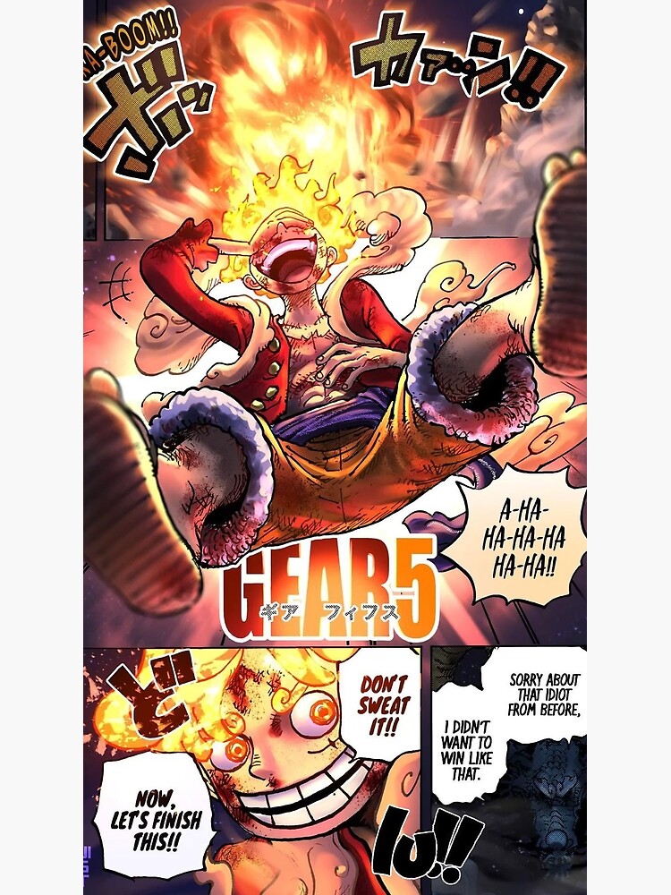 Luffy Gear 5 Anime One Piece Poster