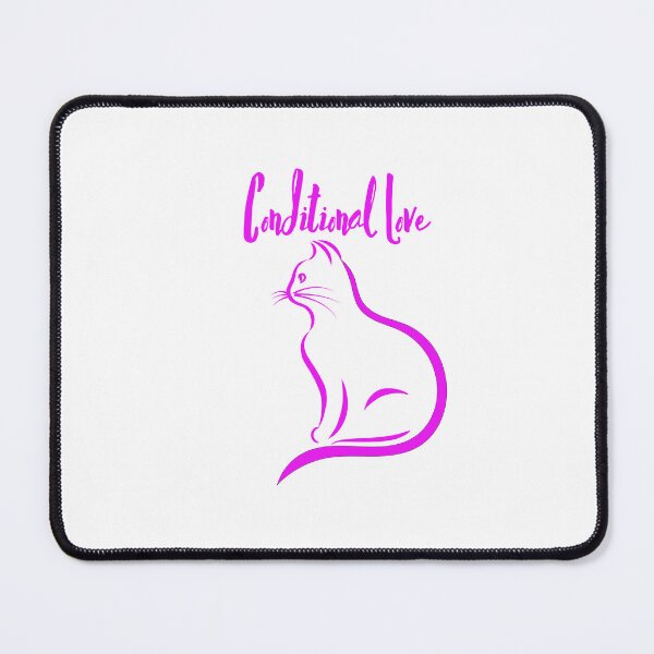 Item preview, Cute Funny Cat Conditional Love designed and sold by HBVinyls.