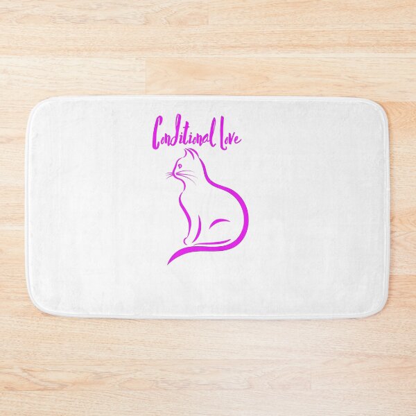 Item preview, Cute Funny Cat Conditional Love designed and sold by HBVinyls.